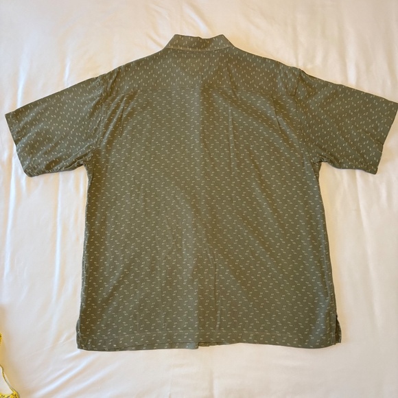 Toscano 100% Silk Shirt Sage Green Button Down Size XXL - Picture 4 of 7